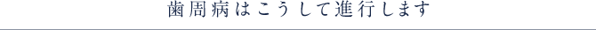 歯周病はこうして進行します